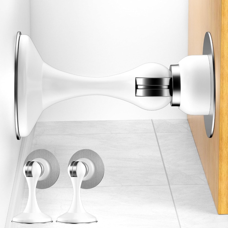 Crosize Magnetic Door Stoppers 2 Pack Stainless Steel