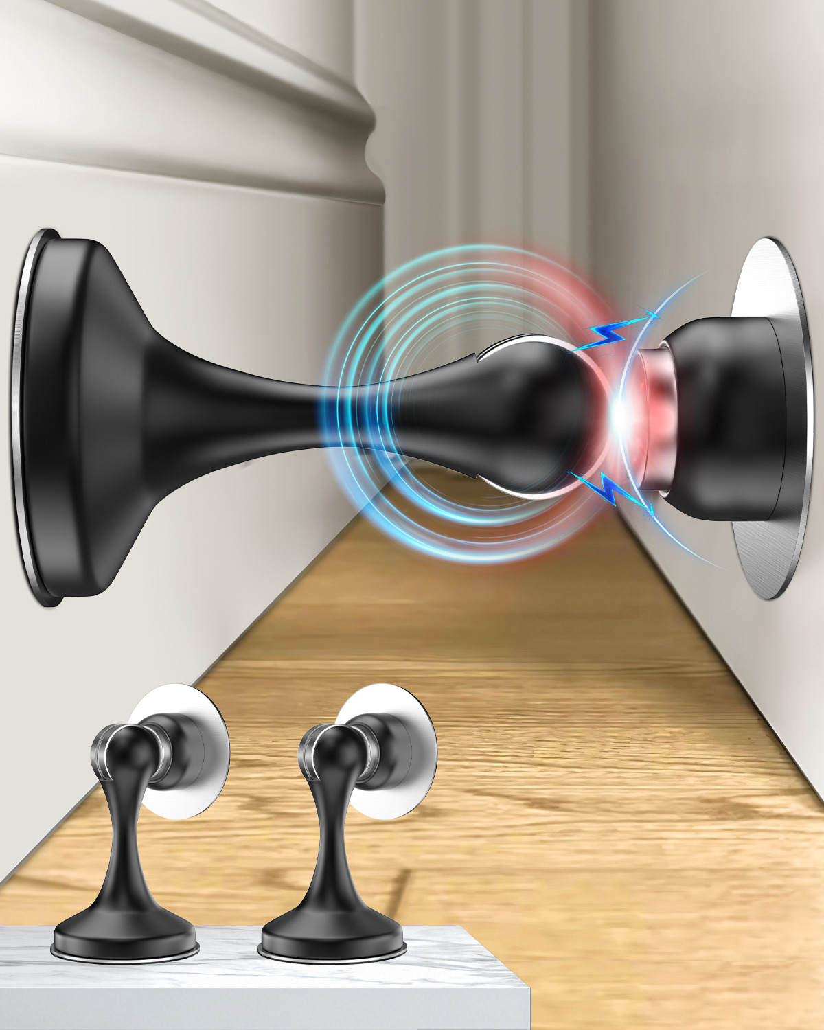 Crosize Magnetic Door Stoppers 2 Pack